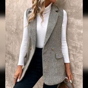 Commute Essential Minimalist Tweed Women's Blazer